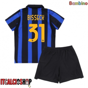 Inter Milan Yann Bisseck #31 Prima Maglia Bambino 2026-27 Manica Corta (+ Pantaloni corti)